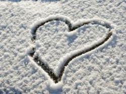 Heart of snow for Bunny